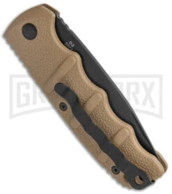 Boker Kalashnikov Coyote Brown Automatic Knife - Drop Point Black Plain -Elite Knives Shop Boker Kalashnikov Auto Coyote D2 Black BHQ 144762 jr side large