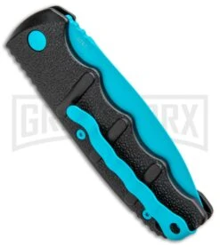 Boker Kalashnikov Automatic Knife - D2 Dagger Electric Blue Plain -Elite Knives Shop Boker Kalashnikov Black Widow Blue jr side large