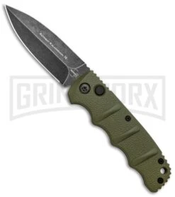 Boker Kalashnikov OD Green Automatic Knife - Dagger Smokewash Plain