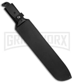 Boker Magnum NG Fixed Blade Machete - Black Plain -Elite Knives Shop Boker Magnum NG Machete Black 02GL706 BHQ 49545 jr sheath large