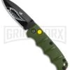 Boker Mini Kalashnikov Warhawk Automatic Knife Green - D2 Black Plain