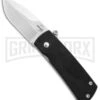 Boker Plus Shamsher Black Automatic Liner Lock Knife - Satin Plain