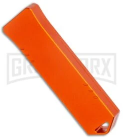 Boker Plus USB OTF Black Automatic Knife Aluminum - Orange SW Plain -Elite Knives Shop Boker Plus USB OTF Auto Orange Aluminum Black SW BHQ 125997 jr side large