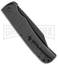 Boker XXL Kalashnikov Automatic Knife - Black Bowie -Elite Knives Shop Boker XXL Kalashnikov Bowie Auto Black BHQ 99623 jr side large