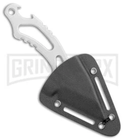 CIVIVI De Santis Kiri-EDC Silver Fixed Blade Neck Knife - SW Plain -Elite Knives Shop CIVIVI De Santis Kiri EDC Neck Knife SW C2001A BHQ 109005 jr sheath large