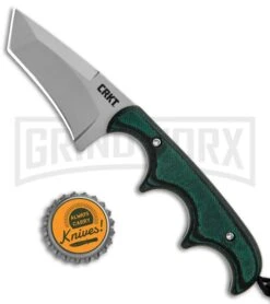 CRKT Folts Minimalist Fixed Blade Knife - Bead Blast Plain -Elite Knives Shop CRKT Folts Minimalist Tanto Neck Knife Green Black BB 2386 BHQ 7032 jr bottlecap large
