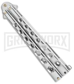 Caliber Gourmet Silver Fork Butterfly Trainer -Elite Knives Shop Caliber Gourmet Silver Fork Butterfly trainer BP 19522 er side large