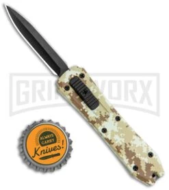 Coffin Blaster Sand Camo DA/OTF Automatic Knife - Black Plain -Elite Knives Shop Coffin Blaster Sand Camo DA OTF Auto Black Plain GX 35361 jr bottlecap large
