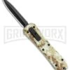 Coffin Blaster Sand Camo DA/OTF Automatic Knife - Black Plain