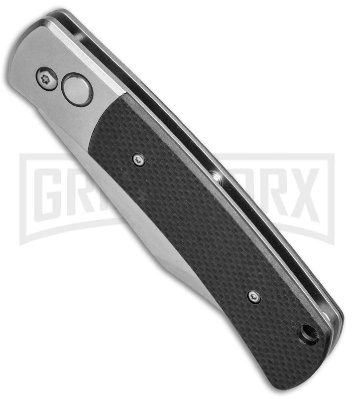 Ganzo Knives G747-2-WD2 Black G-10 Automatic Knife - Clip Point Stonewash 2 Ganzo Knives G747-2-WD2 Black G-10 Automatic Knife - Clip Point Stonewash - Image 2