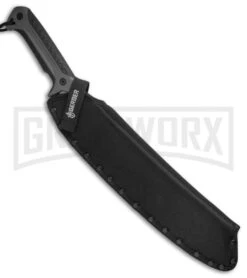 Gerber Broadcut Machete Fixed Blade - Bead Blast Plain -Elite Knives Shop Gerber Broadcut Machete BB 31 003152 BHQ 53939 jr sheath large