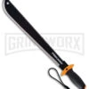 Gerber Fiskars 18" Machete Saw Black/Orange - Black Plain/Serr