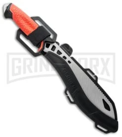 Gerber Versafix Pro 14" Red GFN Machete Fixed Blade Knife - Satin Plain -Elite Knives Shop Gerber Versafix Pro 14in Machete Red Satin 31 003469 BHQ 94214 jr sheath large