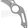 K-25 Tactical Karambit Neck Knife Fixed Blade - Bead Blast Plain