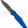 Kershaw Launch 7 Galyean Blue Automatic Knife - Black Plain