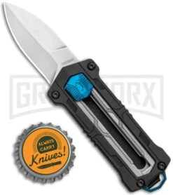 Kershaw Kapsule Manual Slide OTF Knife - Satin Plain -Elite Knives Shop Kershaw Jens Anso Kapsule Manual Sliding Button Lock OTF Knife SW 1190 BHQ 120521 jr bottlecap large