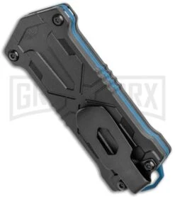 Kershaw Kapsule Manual Slide OTF Knife - Satin Plain -Elite Knives Shop Kershaw Jens Anso Kapsule Manual Sliding Button Lock OTF Knife SW 1190 BHQ 120521 jr side large