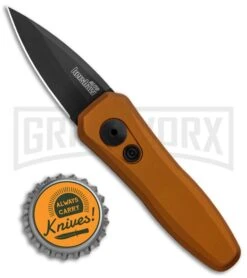 Kershaw Launch 4 Bronze Automatic Knife CA Legal - Black Plain -Elite Knives Shop Kershaw Launch 4 CA Legal Auto Bronze Black 7500EBBLK BHQ 82252 jr bottlecap large
