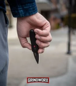 Kershaw Launch 4 OD Green Automatic Knife CA Legal - Black Plain -Elite Knives Shop Kershaw Launch 4 CA Legal Automatic Knife Black 7500BL BHQ 34416 lifestyle web large 2