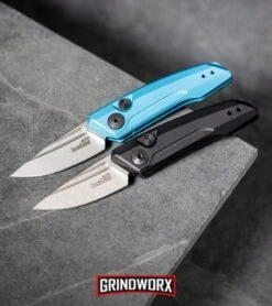 Kershaw Launch 9 Teal Automatic Knife CA Legal - Stonewash Plain -Elite Knives Shop Kershaw Launch 9 Automatic Knife Teal Working 7250TEALSW BHQ 115103 kp slate web large