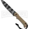 M-Tech Xtreme Rivalry Tan G-10 Fixed Blade Knife - Urban Camo Plain