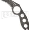 MARSER Jager Jag-7 Fixed Blade Neck Knife - Black Stonewash Plain