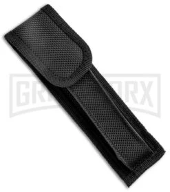 Mago 11" Diamondback Italian Bayonet OTF Automatic Knife - Black Bolsters -Elite Knives Shop Mago 11in Diamondback Italian Bayo OTF Auto Black Satin GX 37088 jr sheath large