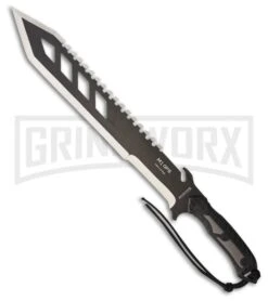 Renegade Tactical Steel M1OPS Hellfire Machete (24") Black Rubber - Two-Tone
