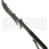 Renegade Tactical Steel Reaper Machete (27.375") Black GFN - Black Plain