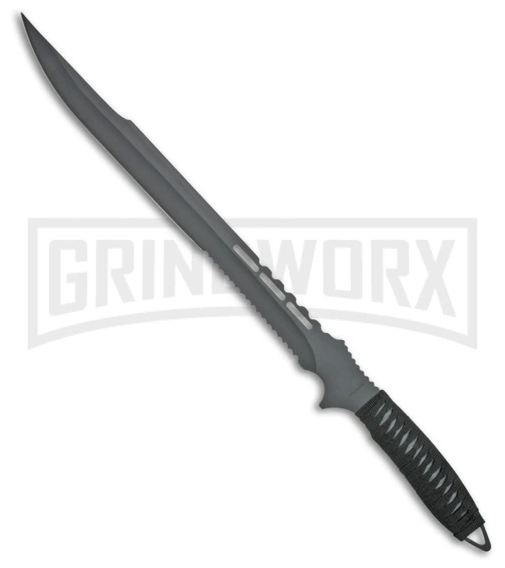 Rite Edge Broadsword Black Cord Wrapped - Black Serr 1 Rite Edge Broadsword Black Cord Wrapped - Black Serr
