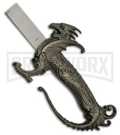 Rite Edge Fancy Dragon Sword W/Black Scabbard -Elite Knives Shop Rite Edge Fancy Dragon Sword black scabbard BHQ 72805 er side large