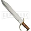 Rite Edge Notch Wood Sword W/ File Work On Spine - Satin Plain