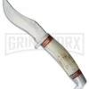 Rough Rider Mini Kukri Stag Antler Fixed Blade Knife - Satin Plain