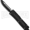 Rumble Black D/A OTF Automatic Knife - Two-Tone Plain