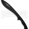 Schrade Large Kukri Machete Black Rubber Fixed Blade - Black Plain