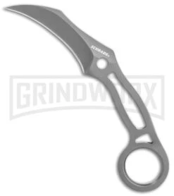 Schrade Karambit Fixed Blade Neck Knife - Gray Plain