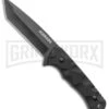 Schrade Regime Black G-10 Tanto Fixed Blade Knife - Black Plain