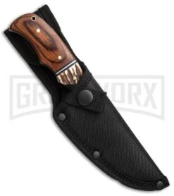 Schrade Limited Edition Walden 70th Anniversary Fixed Blade Knife - Satin Plain -Elite Knives Shop Schrade Walden 70th Anniversary Fixed SCPROM 16 37CP BHQ 49205 jr sheath large
