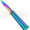 Skipper Rainbow Balisong Butterfly Knife - Rainbow Plain