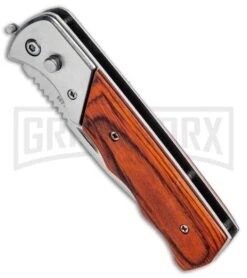 Elite Knives Shop -Elite Knives Shop Super Knife Dingo Rosewood Auto Satin Serr GA623WSL GX 33498 jr spine large