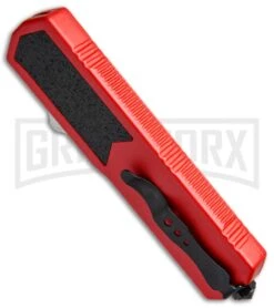 Titan Red D/A OTF Automatic Knife - Dagger Black Serr 5 Titan Red D/A OTF Automatic Knife - Dagger Black Serr -Elite Knives Shop Titan Red Dagger Black BP 6126 jr side large