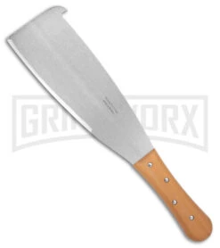Tramontina 13" Sugar Cane Machete Wood Fixed Blade Knife - Satin Plain