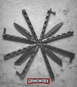 Bear & Son 115TANW White Butterfly Knife - Tanto Black Plain -Elite Knives Shop bear and son 115 variety circle dl large 1