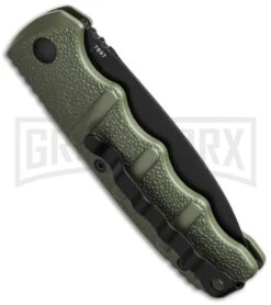 Boker Kalashnikov Dagger OD Green Automatic Knife - Black Plain -Elite Knives Shop boker kalashnikov 01kals bhq1 side cm large