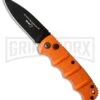 Boker Kalashnikov Orange Automatic Knife - Black Plain