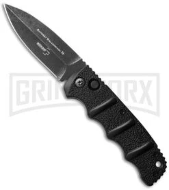 Boker Kalashnikov Black Automatic Knife - D2 Dagger Smokewash Plain