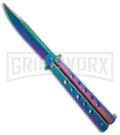 Cougar Spectrum Butterfly Knife W/ ABS Sheath - Spectrum Plain