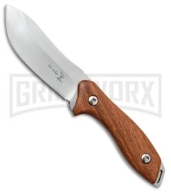 Elk Ridge Ol' Trusty Rosewood Fixed Blade Knife - Satin Plain