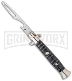 Frank B 8.5" Stiletto Sim Carbon Fiber Automatic Bottle Opener
