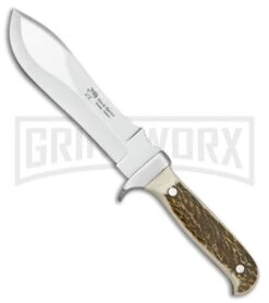Frost Cutlery Hen & Rooster Prowler Stag Fixed Blade Knife - Mirror Plain